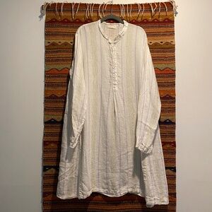 CP Shades Jasmine Yarn Dyed Linen Tunic Dress